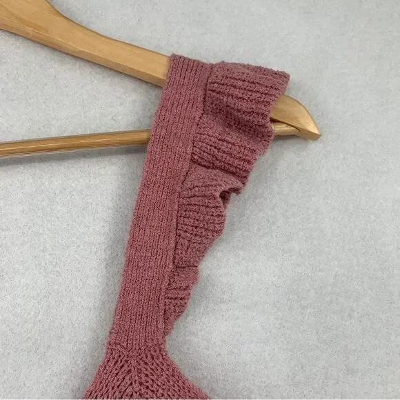 Madewell Knit Ruffle Strap Tank NWOT M - Picture 7 of 9